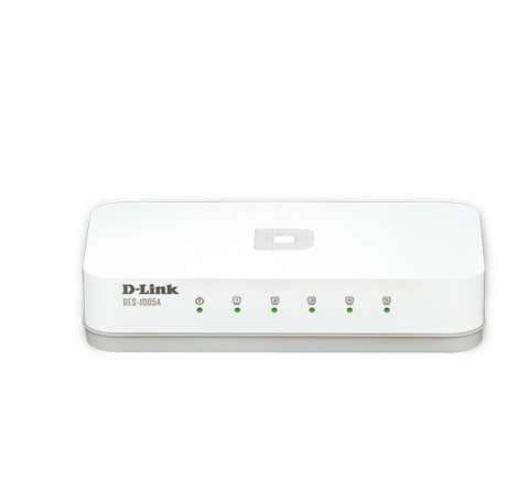 5-Port Fast Ethernet Desktop Switch In Plastic Casing