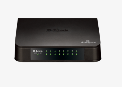 DES-1016A - 16 Ports 10/100Mbps Unmanaged Switch Plastic Body